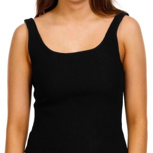 Love Tree Juniors Ribbed Sleeveless Sweater Tank Top