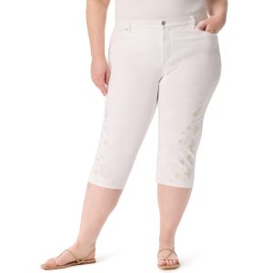 Gloria Vanderbilt Plus Embroidered Amanda Capris