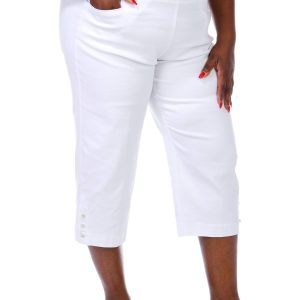 Coral Bay Plus 21 in Flower Grommet Capris