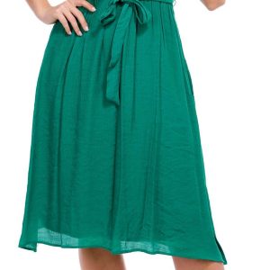 Luxology Womens Sleeveless High Neck Shirt Dress