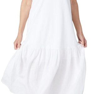 DKNY Sleeveless Knit Solid Print Dress