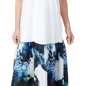 DKNY Sleeveless Knit Floral Printed Dress