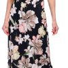 Connected Apparel Womens Floral Cowl Neck Dress