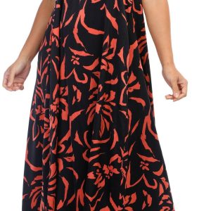 Nicole Miller Womens Sleeveless Easy Maxi Dress
