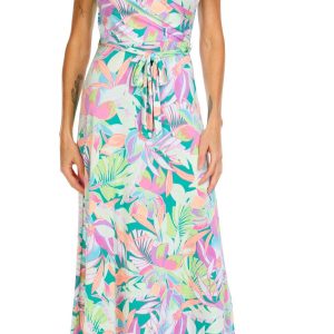 C'est La Vie Women's Sleeveless Wrap Maxi Dress