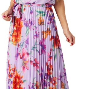 Donna Ricco Womens Sleeveless Floral Maxi Dress