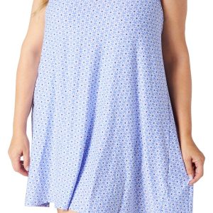 Allison Brittney Plus Sleeveless Print Dress