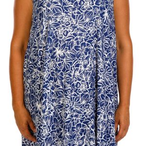 Allison Brittney Plus Sleeveless Print Swing Dress