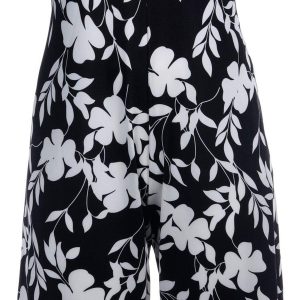Tiana B Plus Sleeveless Floral Print Wide Leg Jumpsuit