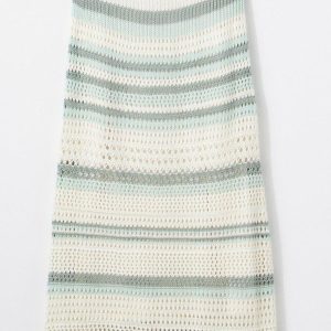 No Comment Juniors Sleeveless Pointelle Stripe Maxi Dress