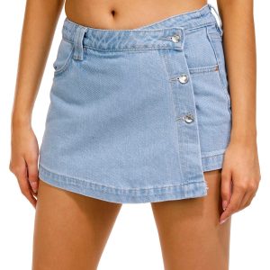 YMI Juniors Denim Wrap Skort