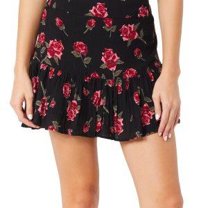Angie Juniors Floral Tier Skirt