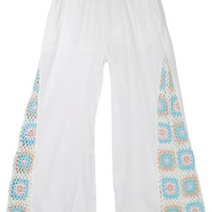 Ocean Drive Juniors Crochet Wide Leg Pants
