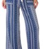 Derek Heart Juniors Geometric Print Wide Leg Pants