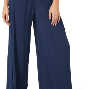 Rewash Juniors Solid Wide Leg Pants