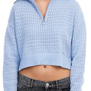 Pink Rose Juniors Knit Sailor Pullover