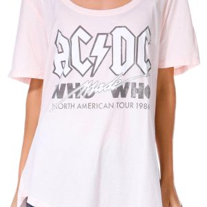 Recycled Karma Juniors ACDC Who's Who Graphic Tee