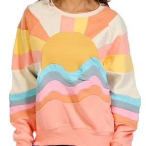 Simply Southern Juniors Long Sleeve Colorblock Sweater