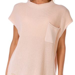 Simply Southern Juniors Solid Cap Sleeve Sweater Top