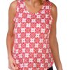 Blue Sol Petite Clover Geo Luxey Tank Top