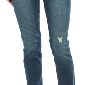 Democracy Petite 28 in. Ab Tech Straight Leg Jeans