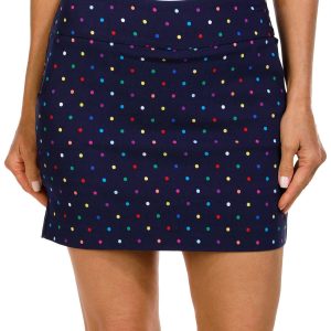 Zac & Rachel Petite Dot Print 17 In. Mill Skort
