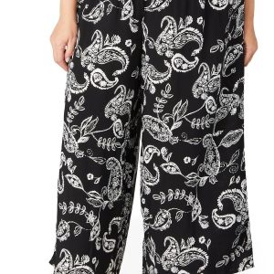Philosophy Plus Smocked Print Pull-On Pants