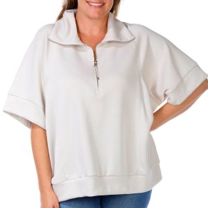 Elie Tahari Plus Short Sleeve Sweater