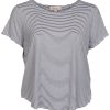 Philosophy Plus Striped Short Sleeve Top