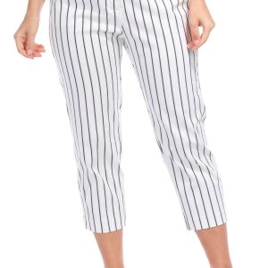 Zac & Rachel Womens 23 in Striped Slim Leg Pants