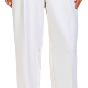 Nine West Womens 30 in Crepe High Rise Wide Leg Pants