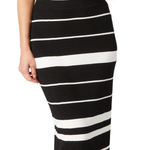 Rachel Roy Womens Sleeveless Striped Knit Top