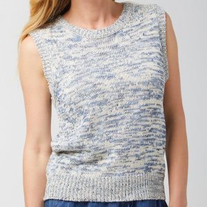 Blue Sol Womens Space Dye Sweater Vest