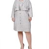 NY Collection Plus Long Sleeve Tweed Dress Set