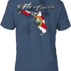 FloGrown Mens State Flag Split T-Shirt