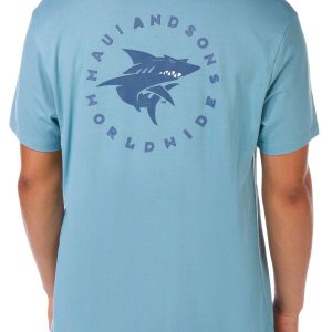 Maui & Sons Men's Twisted Shark T-Shirt