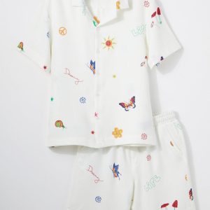 Malibu Mens 2 Pc Linen Like Dreamy Shorts Set