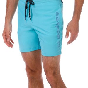 Quiksilver Men's Solid Logo Volley Shorts
