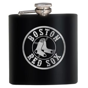 MLB Boston Red Sox 6 Oz. Stealth Laser Etched Hip Flask