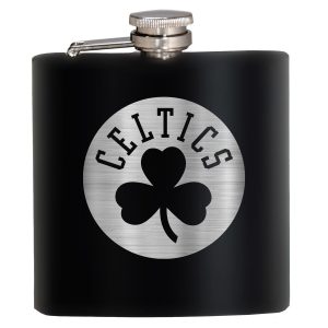 NBA Boston Celtics 6 Oz. Stealth Laser Etched Hip Flask