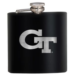 NCAA Georgia Tech 6 Oz. Stealth Laser Etched Hip Flask