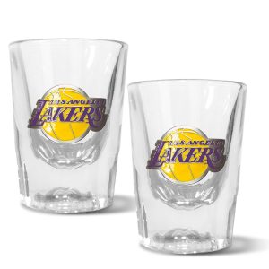 NBA Los Angeles Lakers Set of 2 2 Oz. Prism Shot Glasses