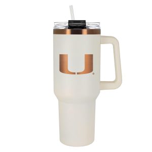 NCAA Miami Hurricanes Creme & Copper 40 oz. Colossus