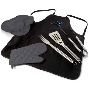 NFL Carolina Panthers 6pc BBQ Apron Tote Grill Set