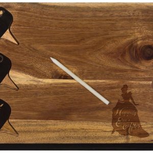 Toscana Cinderella Delio Acacia Cheese Board & Tools Set