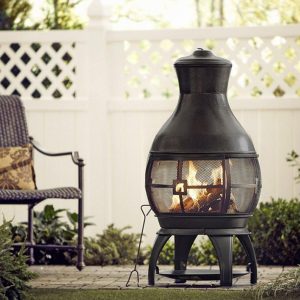 Heat Maxx 45 in. Tall Cast Iron Chiminea