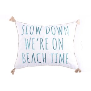 Stone Harbor Beach Time Coastal Decorative Pillow