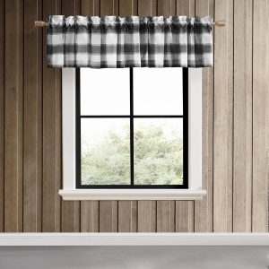 Eddie Bauer Canyon Plaid Pole Top Valance 86x15