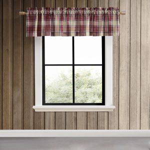 Eddie Bauer Edgewood Plaid Pole Top Valance 86x15