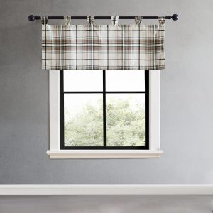 Eddie Bauer Alder Plaid Tab Top Valance 86x15